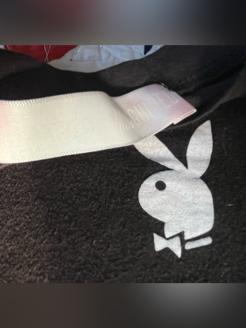 PLAYBOY Black Tee with White Bunny Logo - Picture 3 of 6